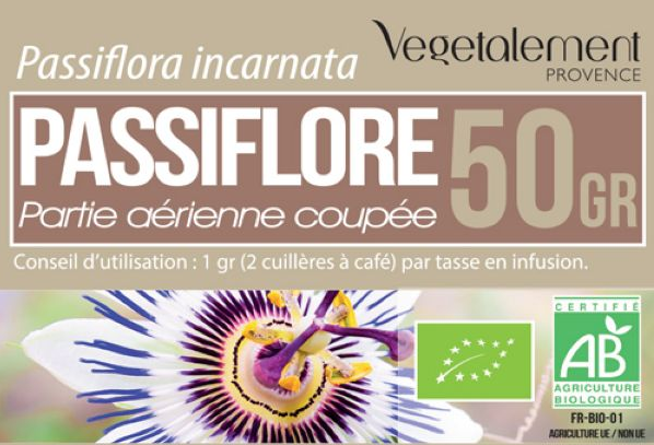 Tisane de passiflore bio Végétalement Provence